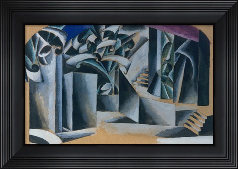 Framed Garden In Front Of The House, 1920 Print
