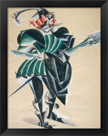 Framed Romeo In A Mask, 1920 Print