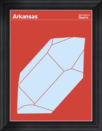 Framed Montague State Posters - Arkansas Print