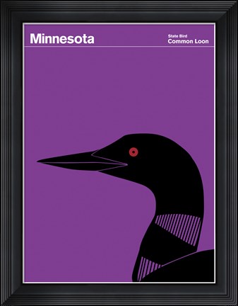 Framed Montague State Posters - Minnesota Print