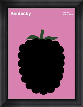 Framed Montague State Posters - Kentucky Print