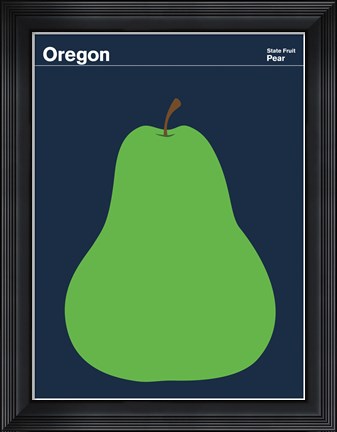 Framed Montague State Posters - Oregon Print