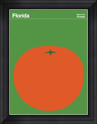 Framed Montague State Posters - Florida Print