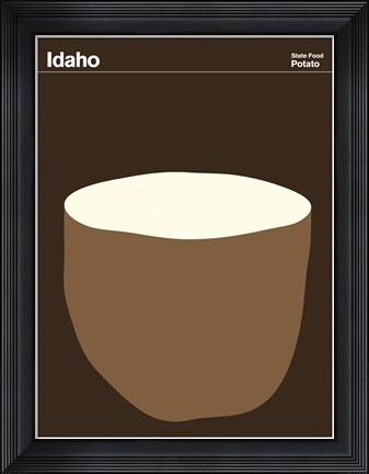 Framed Montague State Posters - Idaho Print