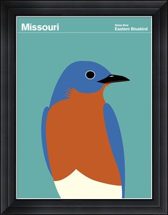 Framed Montague State Posters - Missouri Print