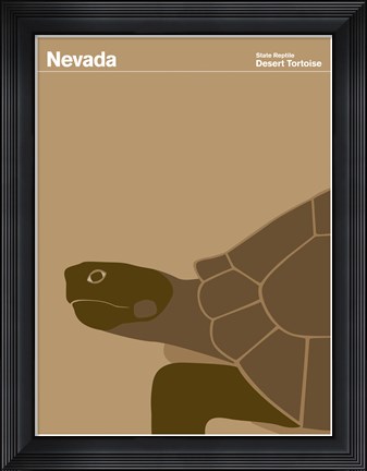 Framed Montague State Posters - Nevada Print