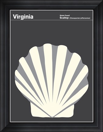 Framed Montague State Posters - Virginia Print
