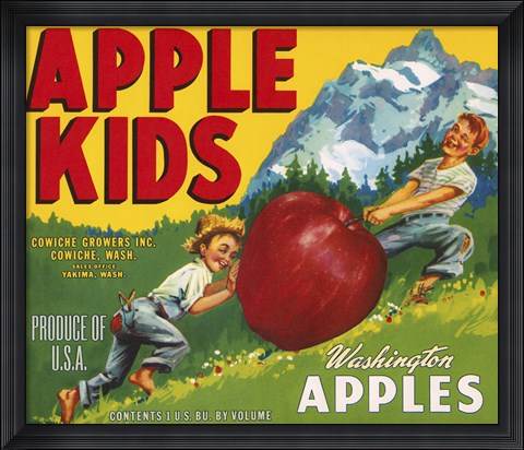 Framed Apple Kids Print