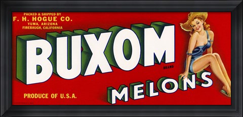 Framed Buxom Melons Print