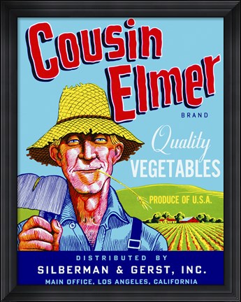 Framed Cousin Elmer Print