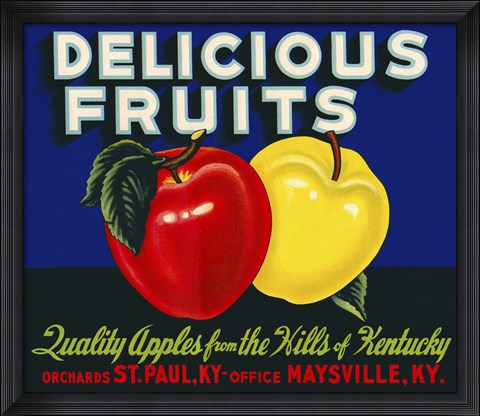 Framed Delicious Fruits Print