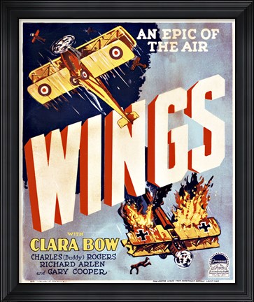 Framed Wings Movie Poster Print