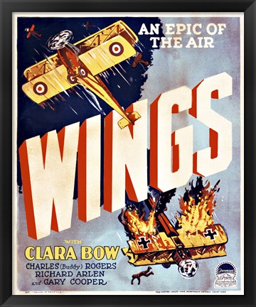 Framed Wings Movie Poster Print