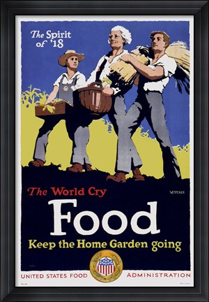 Framed Keep the Home Garden Going Print