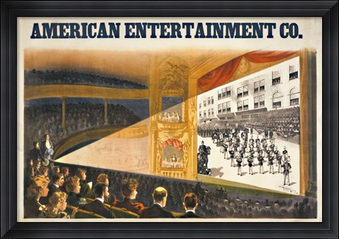 Framed American Entertainment Print