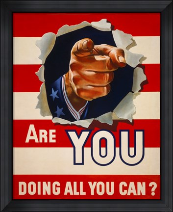 Framed Are You Doing All You Can? Print