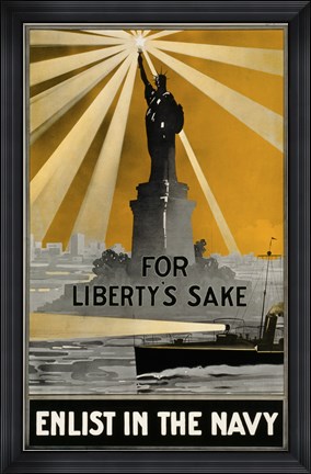 Framed For Liberty&#39;s Sake Print