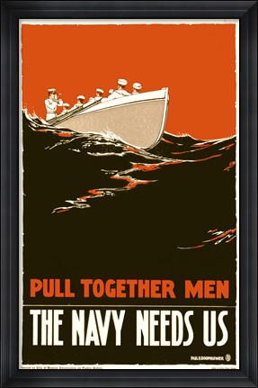 Framed Navy Needs Us Print