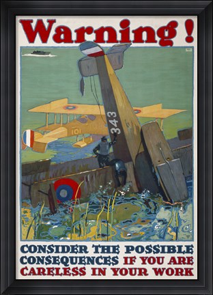 Framed Warning! Consequences... Print
