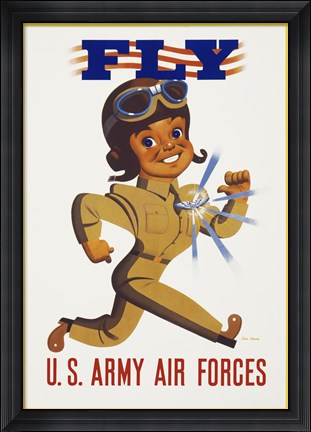 Framed Fly - U.S. Army Air Forces Print