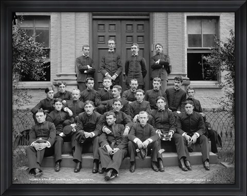 Framed Group of Cadets, U.S. Naval Academy Print