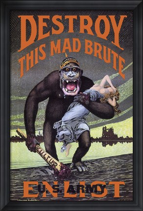 Framed Destroy This Mad Brute Print