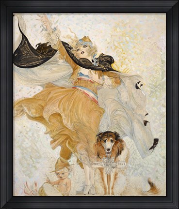 Framed Golden Eyes with Uncle Sam Print