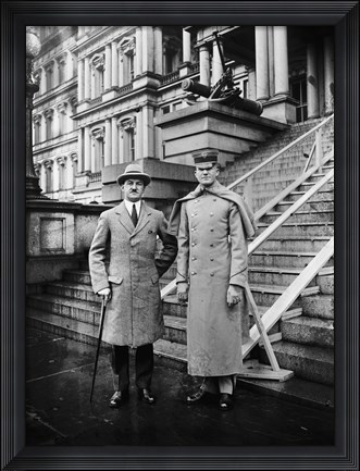 Framed Cadet Ray Quekemeyer and Man Print