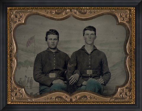 Framed Civil War Brothers in Arms Print