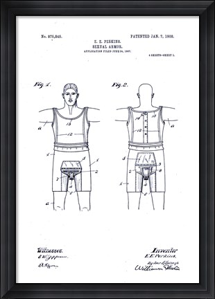 Framed Sexual Armor to Stop Masturbation and Insanity, 1908 Print