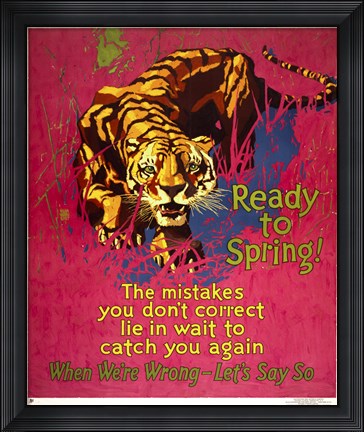 Framed Ready to Spring! Print