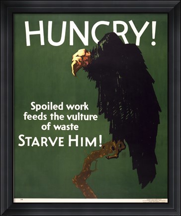 Framed Hungry! Starve Him! Print