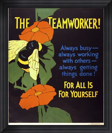 Framed Teamworker! Print