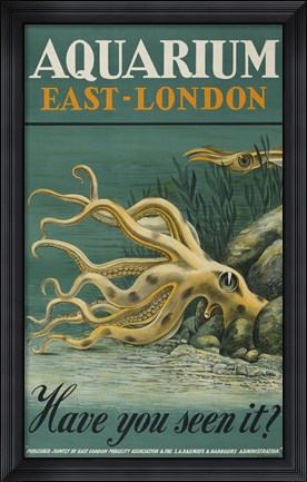 Framed Aquarium, East-London Print