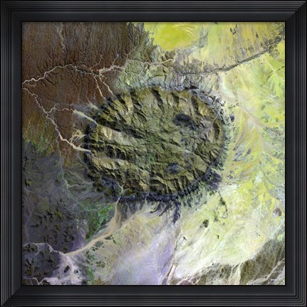 Framed Brandberg Massif, Namibia Print
