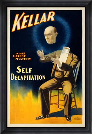 Framed Kellar in his Latest Mystery Print