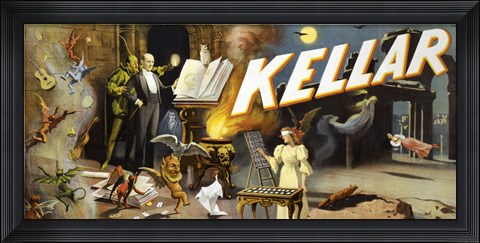 Framed Kellar the Great Mystery Print