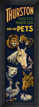Framed Thurston, and His Pets Print