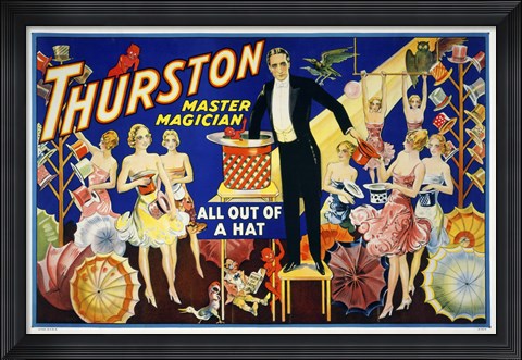 Framed Thurston, Master Magician Print
