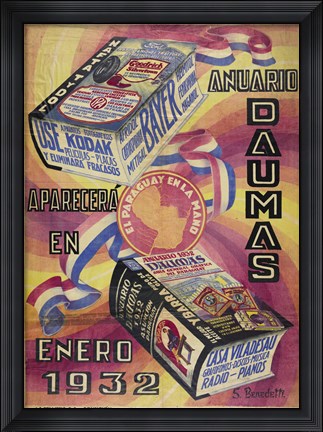 Framed Anuario Daumas Print