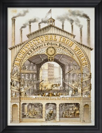 Framed Architectural Iron Works Print