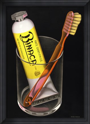 Framed Bianca Toothpaste Print