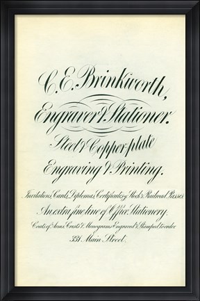 Framed C. E. Brinkworth Print