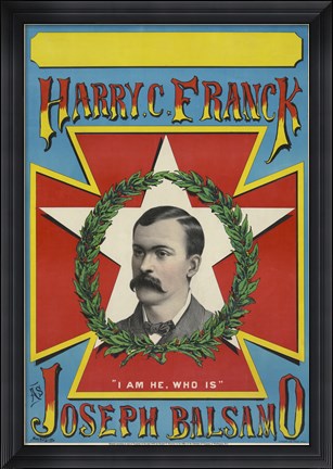 Framed Harry C. Franck as Joseph Balsamo Print