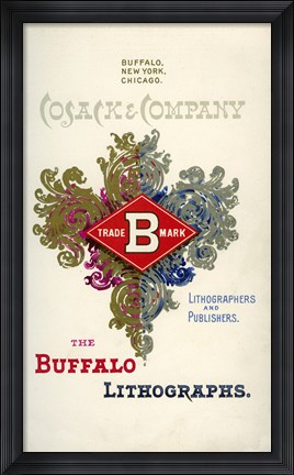 Framed Cosack &amp; Co Lithographers Print