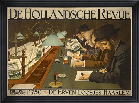 Framed De Hollandsche Revue Print