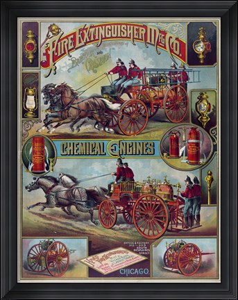 Framed Fire Extinguisher Mfg Co. Print
