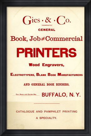Framed Gies &amp; Co Incorporated Print