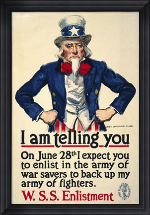 Framed I Am Telling You Print