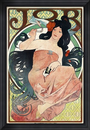 Framed Job Papers by Mucha Print